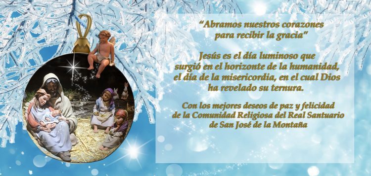 Navidad 2016 felicitacion Real santuario san jose de la montaña barcelona