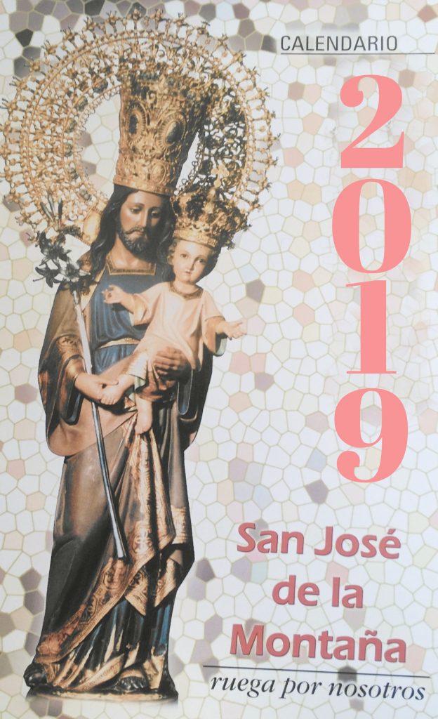 Calendario 2019 real santuario San José de la montaña