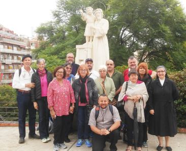 peregrinos en el real santuario san jose de la montaña