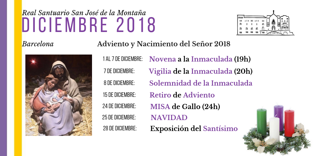 navidad 2018 santuario san jose barcelona