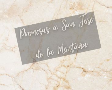 promesa a san jose de la montaña