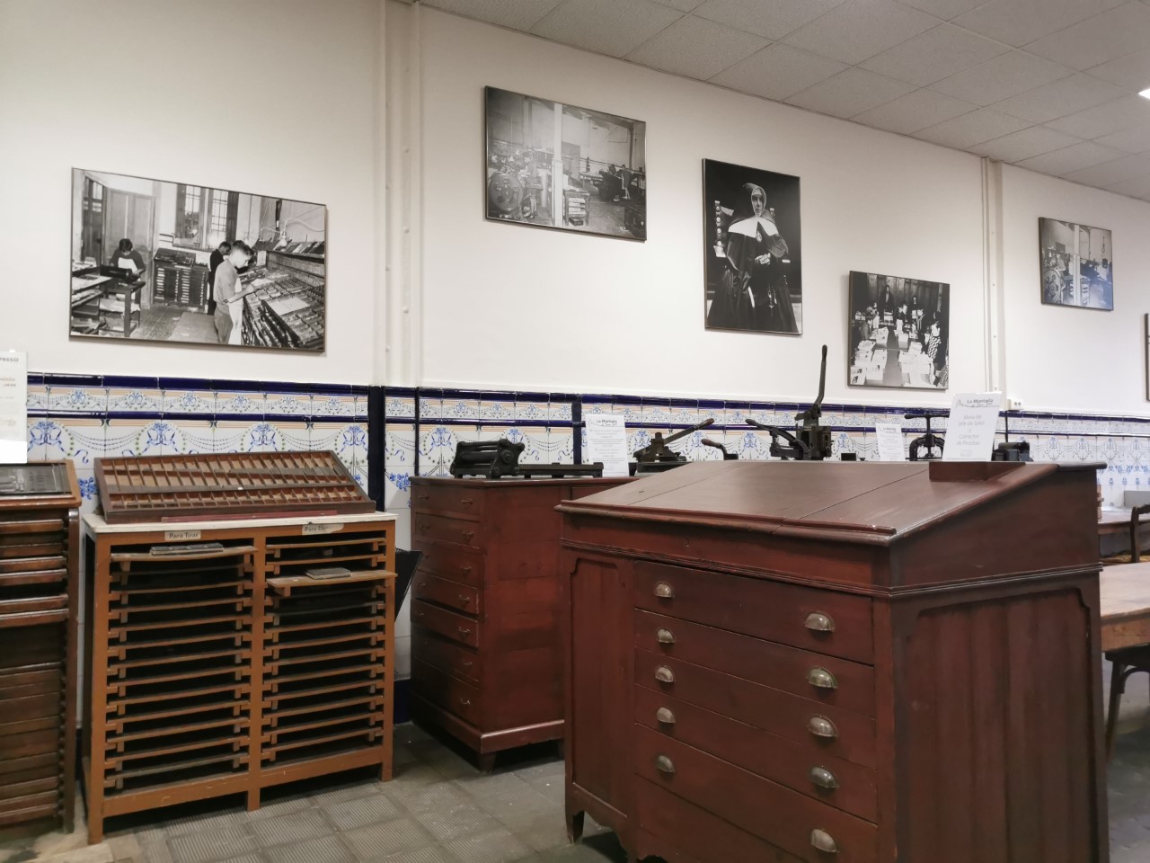 antiguo taller de imprenta