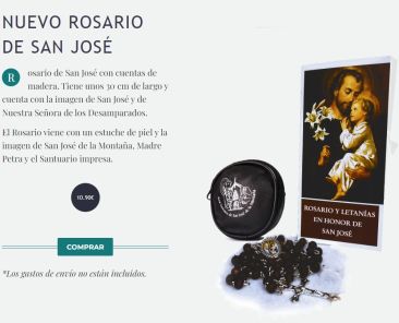 rosario san jose con estuche