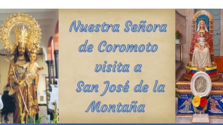 Nuestra Señora de Coromoto visita a San José de la Montaña con la imagen de los dos santos