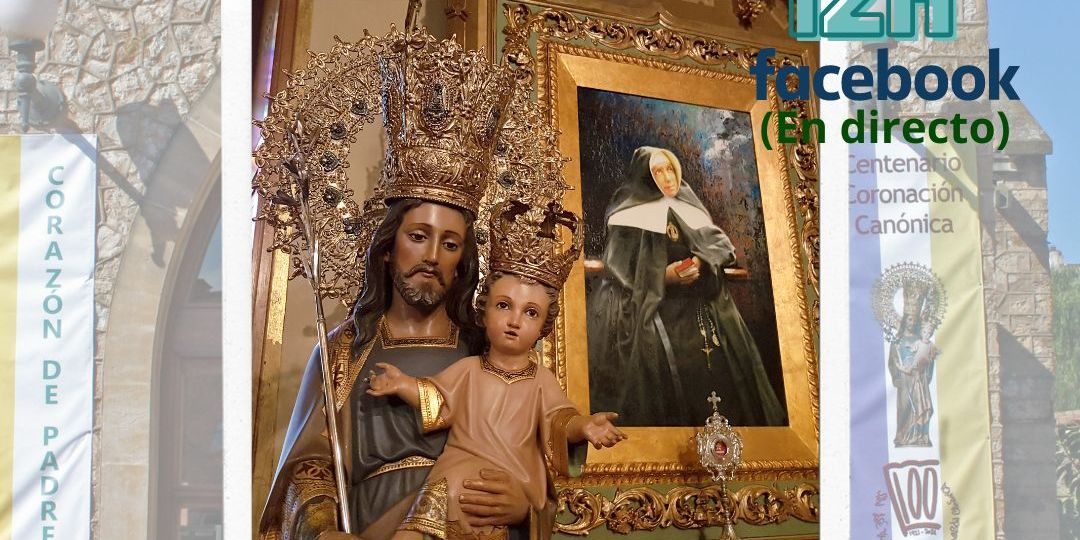 anuncio de la misa solemne de San José en directo por facebook.