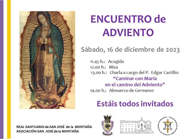 cartel del retiro de adviento.
