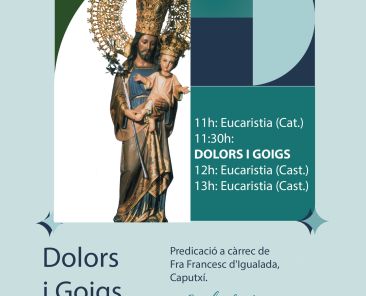 Cartell de dolors i goigs de sant josep 2024