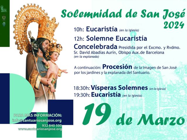 cartel de la solemnidad de san jose 2024