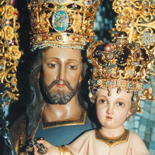 San José de la Montaña con la corona original.